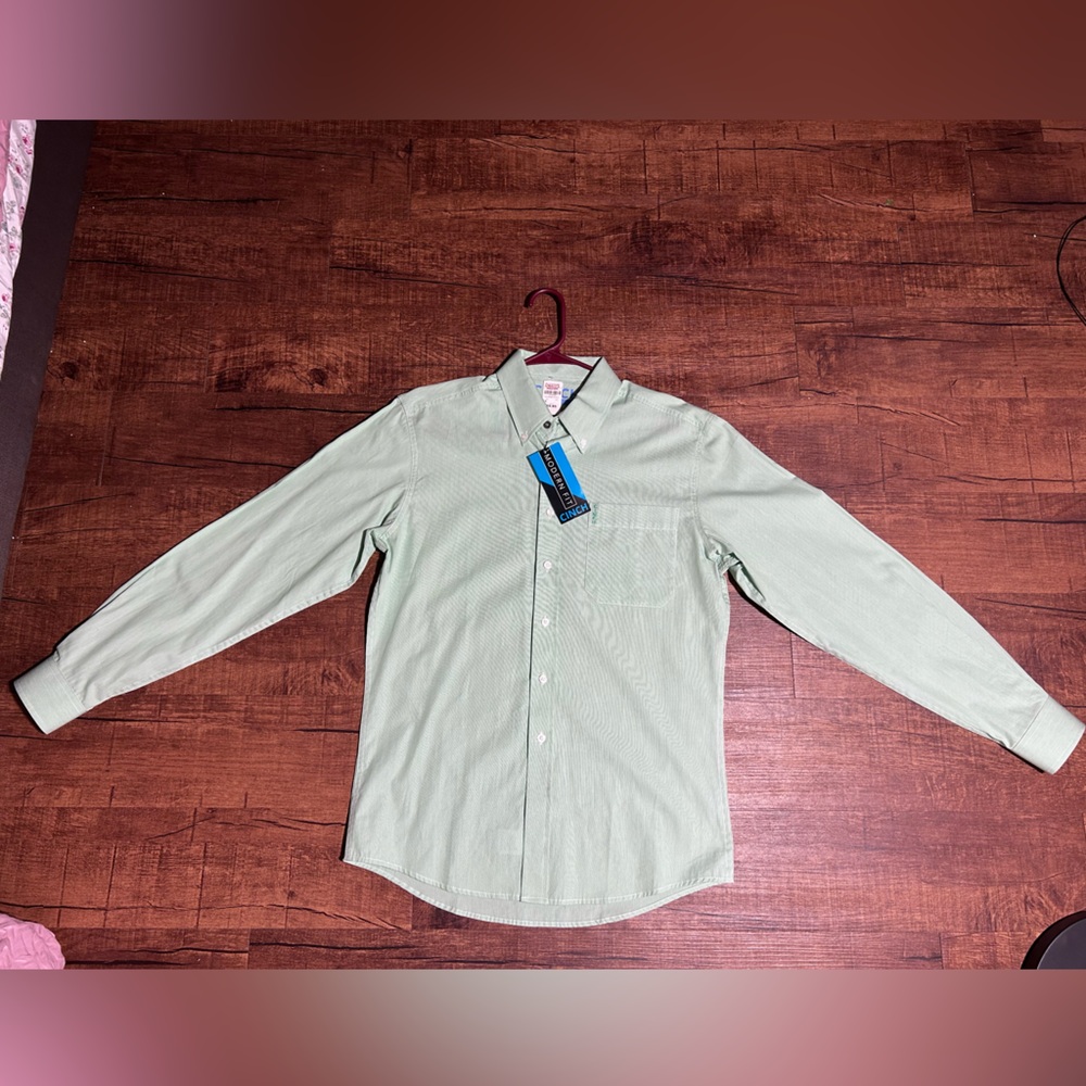 Cinch Green Casual Button Down Shirt Classic Fit